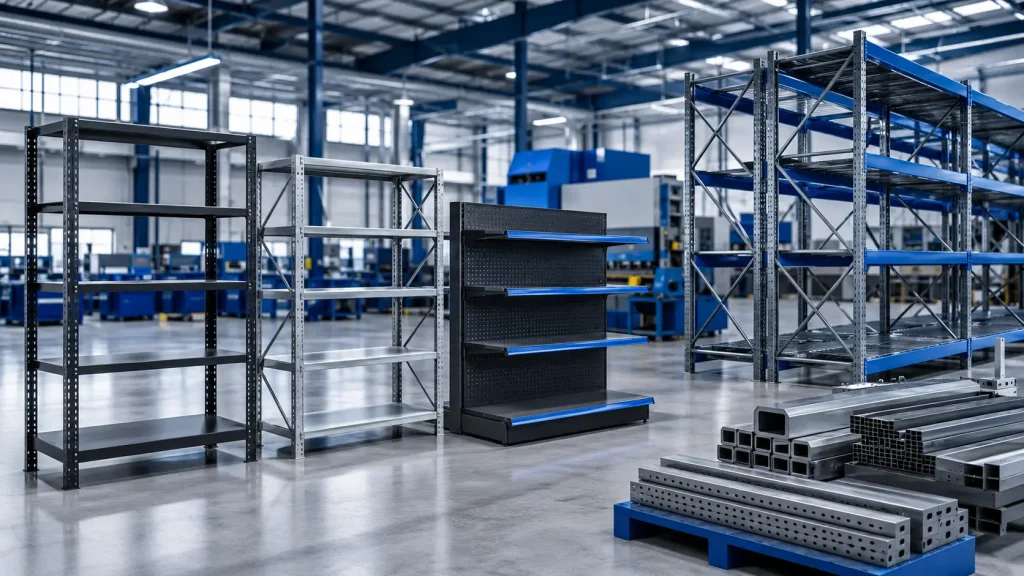 Metal Shelf Production for Warehouses, Retail Stores and Industrial Facilities
