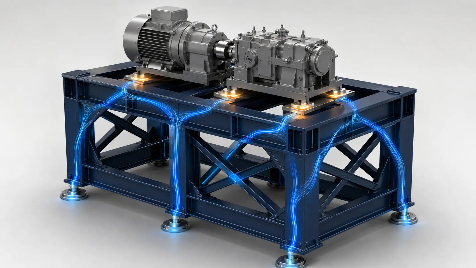 Machine Frame Design: Stiffness Vibration Control and Weld Distortion