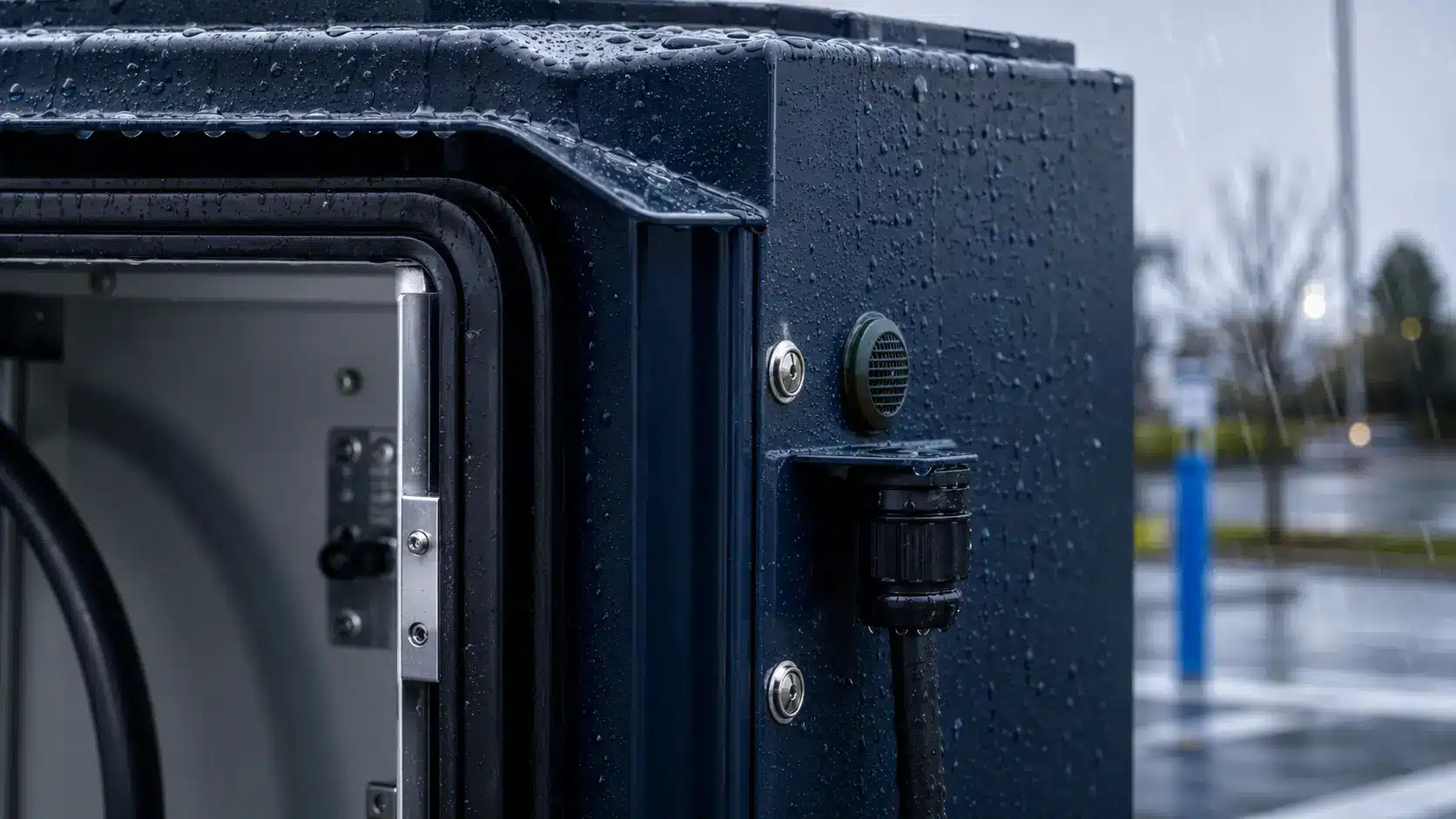 Designing EV Charging Station Enclosures for Weather, Vandalism and Serviceability
